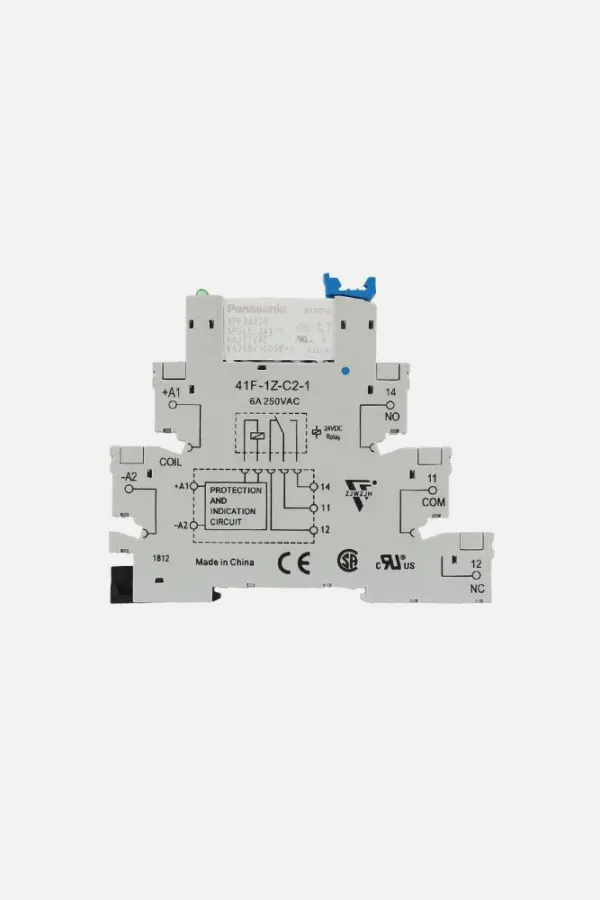 PANASONIC Slim Röle 24V/DC 6A Röle + Vidalı Soket 41F-1Z-C2-1
